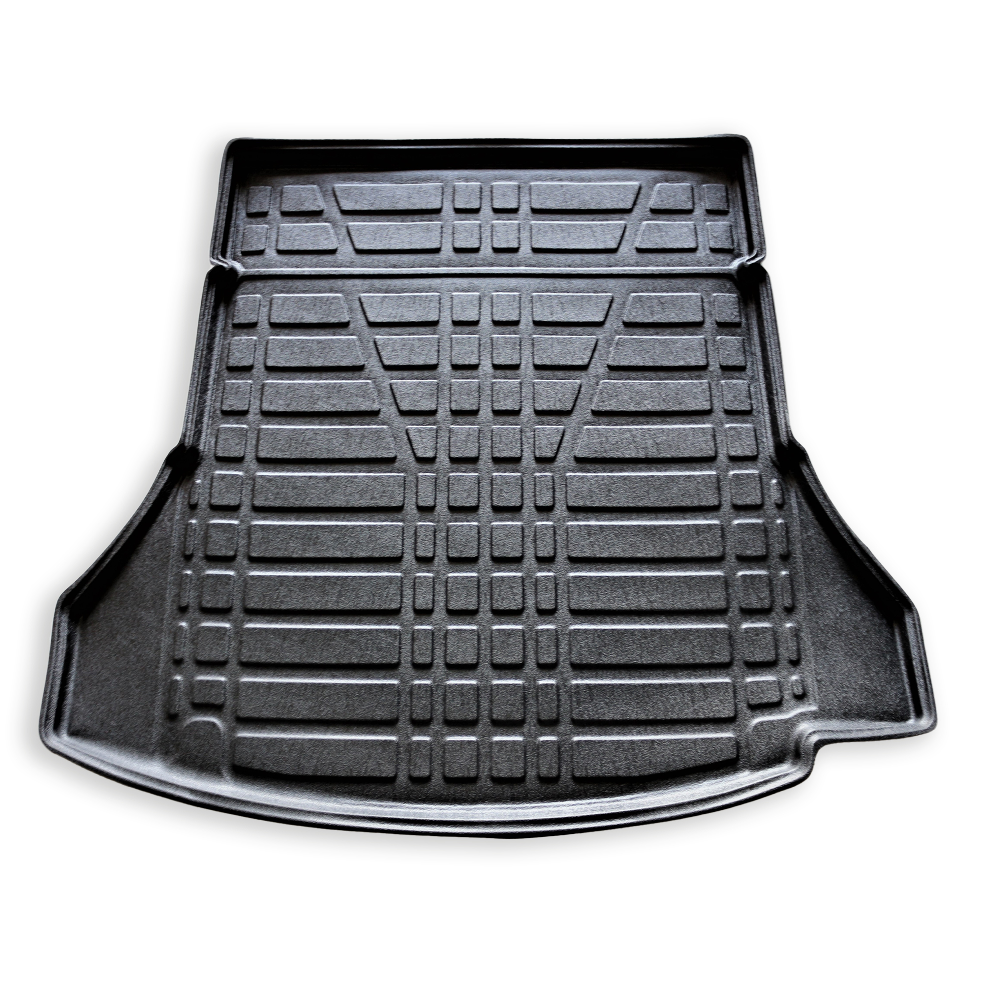 Kofferraumwanne Mercedes CLA 2019 Frontaufnahme einer Kofferraumwanne für Mercedes CLA 2019.