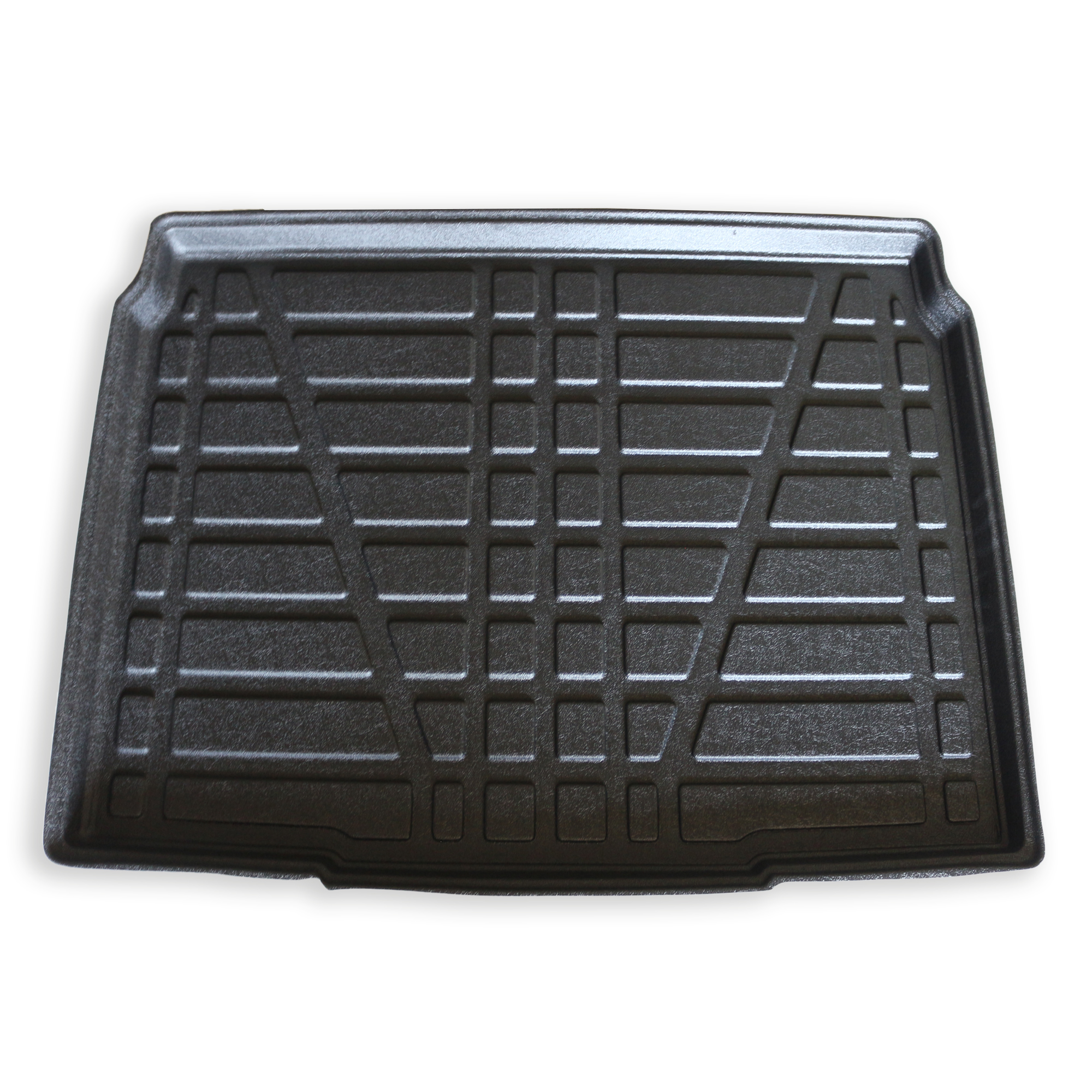 Kofferraumwanne Peugeot 208 ab 2021 Frontaufnahme einer Kofferraumwanne für Peugeot 208 ab 2021.