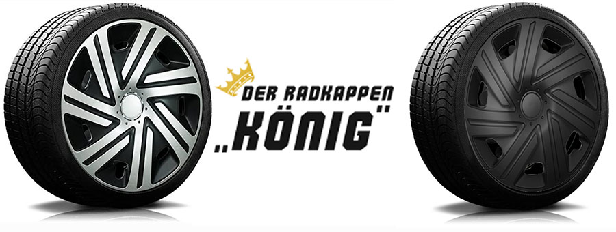 Übersicht Radkappen Modell RKK07 Die Modelle der RKK07 von Radkappen Koenig in schwarz und schwarz-silber.