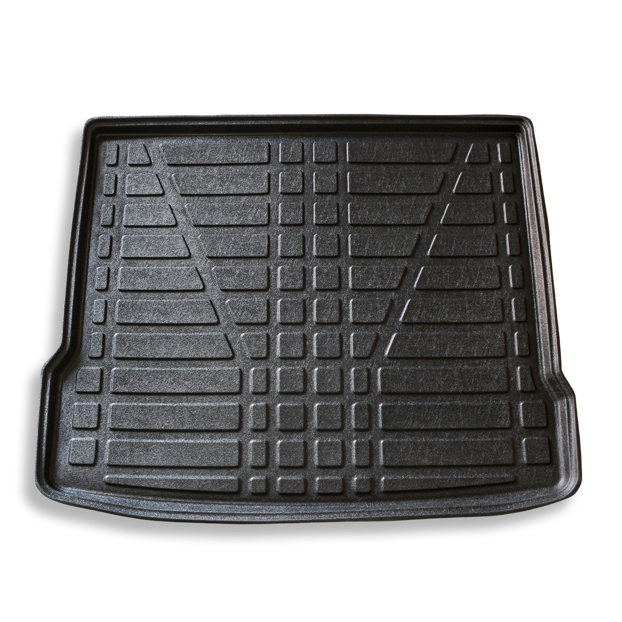 Kofferraumwanne Audi Q3 8U Frontaufnahme einer Kofferraumwanne für Audi Q3 8U.