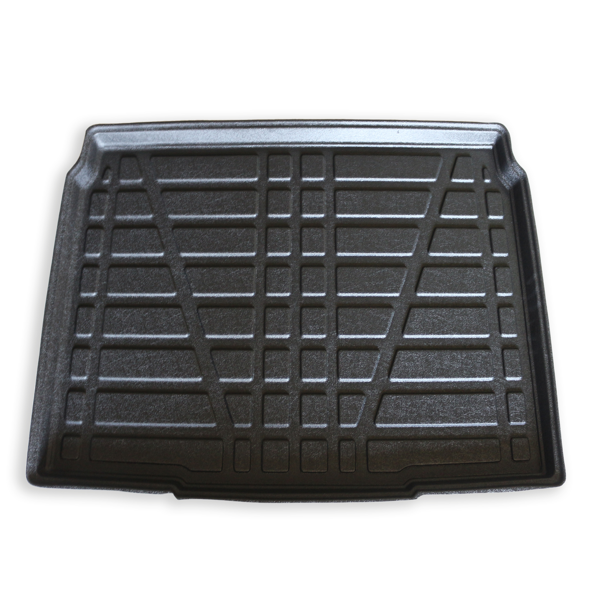 Kofferraumwanne für Opel Corsa F Frontaufnahme einer Kofferraumwanne für Opel Corsa F.