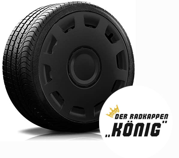 Übersicht Radkappen Modell RKK15 Die Modelle der RKK15 von Radkappen Koenig in schwarz.