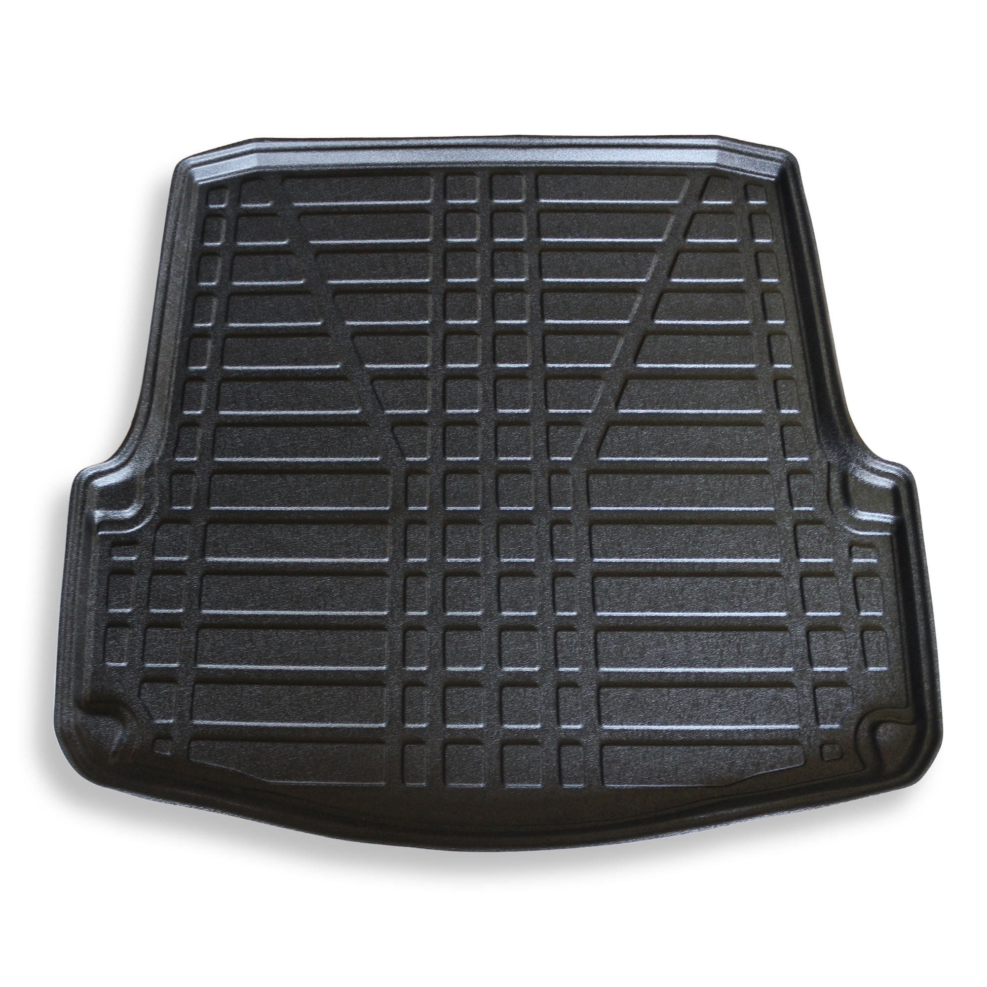 Kofferraumwanne Skoda Octavia 2 Combi Frontaufnahme einer Kofferraumwanne für Skoda Octavia 2 Kombi.